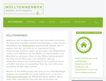 Tablet Screenshot of muelltonnenbox.net