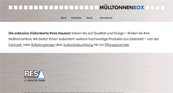 Desktop Screenshot of muelltonnenbox.com